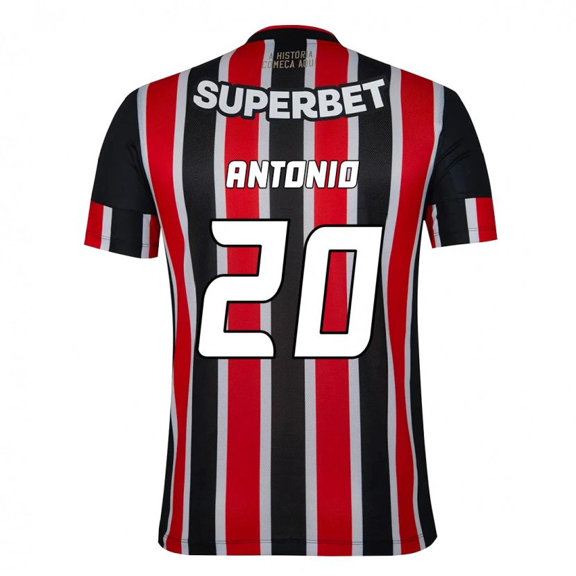 DanxenレディースMarcos Antônio#20ブラック レッドアウェイシャツ2025/26ジャージーユニフォーム