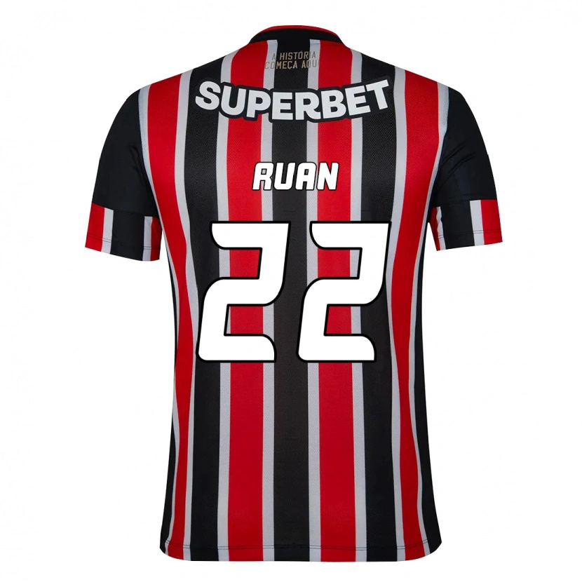 DanxenレディースRuan#22ブラック レッドアウェイシャツ2025/26ジャージーユニフォーム