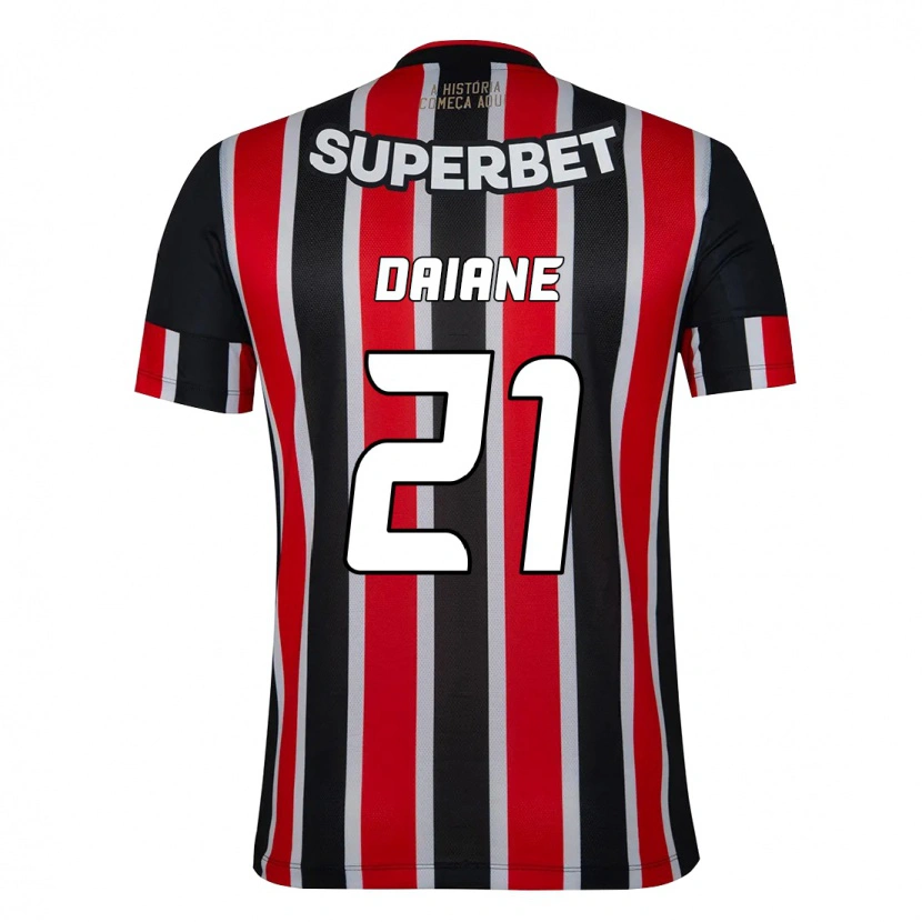 DanxenレディースDaiane#21ブラック レッドアウェイシャツ2025/26ジャージーユニフォーム