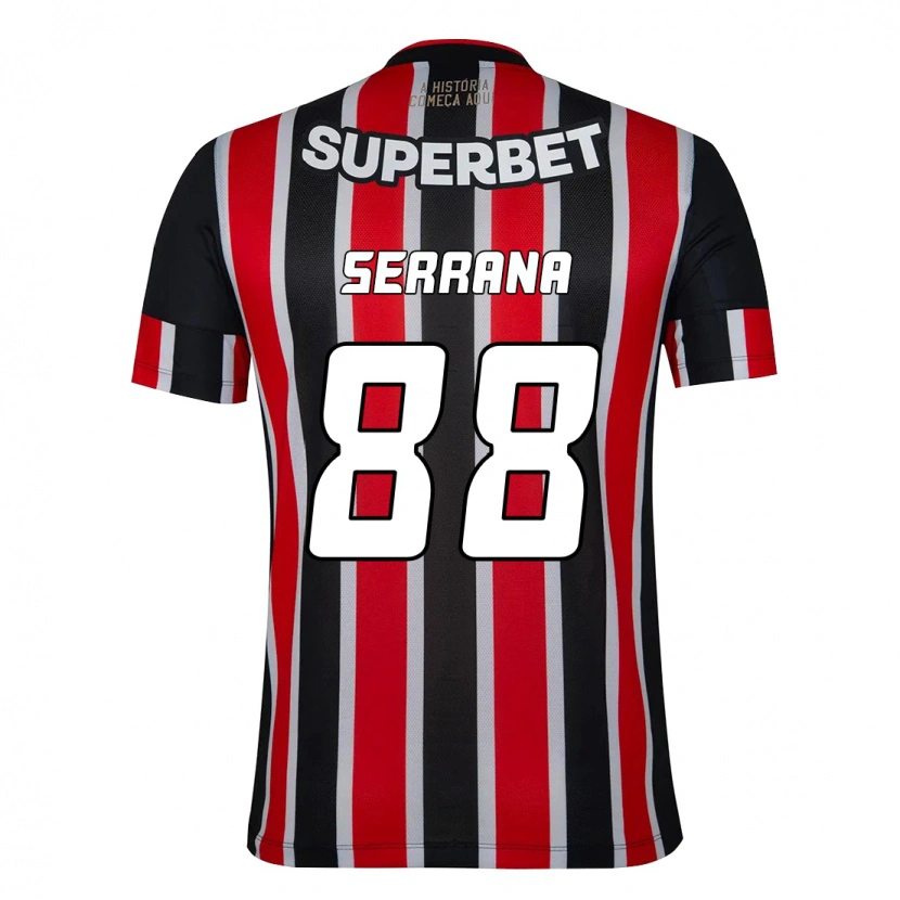 Danxenレディースセラーナ#88ブラック レッドアウェイシャツ2025/26ジャージーユニフォーム