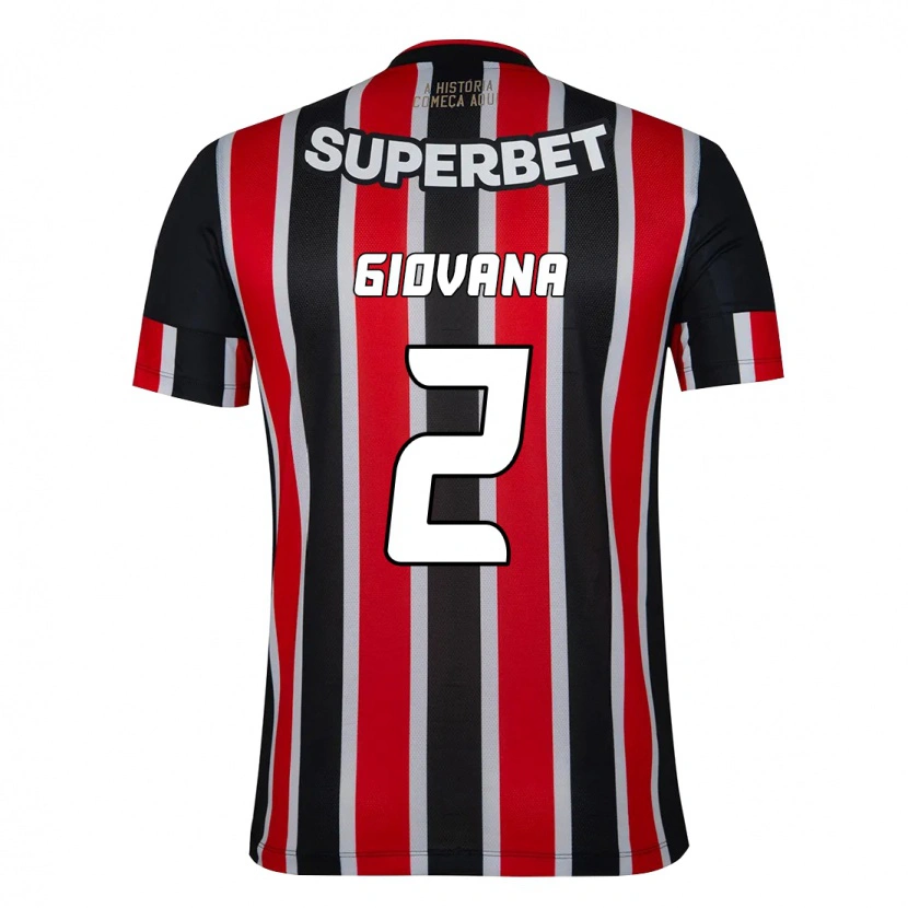 DanxenレディースGiovana#2ブラック レッドアウェイシャツ2025/26ジャージーユニフォーム