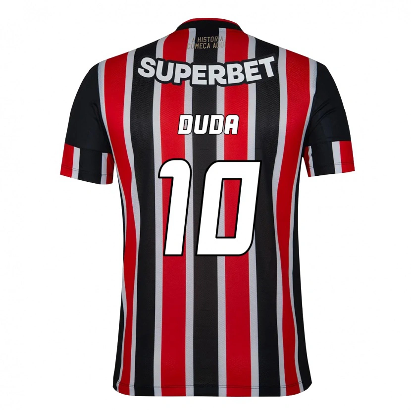 DanxenレディースDuda#10ブラック レッドアウェイシャツ2025/26ジャージーユニフォーム