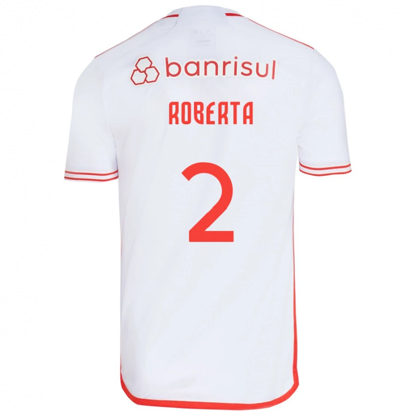 DanxenレディースRoberta#2ホワイト レッドアウェイシャツ2025/26ジャージーユニフォーム