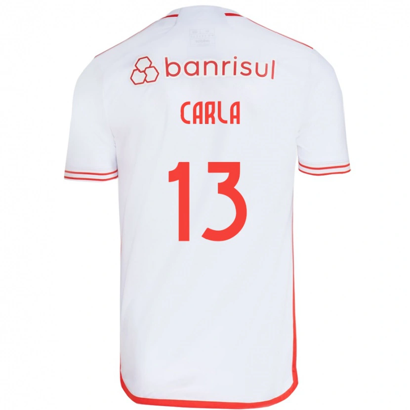 DanxenレディースCarla#13ホワイト レッドアウェイシャツ2025/26ジャージーユニフォーム