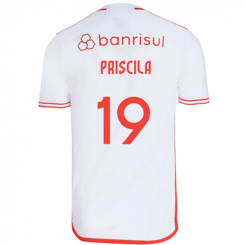 DanxenレディースPriscila#19ホワイト レッドアウェイシャツ2025/26ジャージーユニフォーム