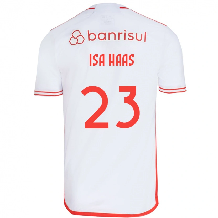 Danxenレディースイサ・ハイス#23ホワイト レッドアウェイシャツ2025/26ジャージーユニフォーム