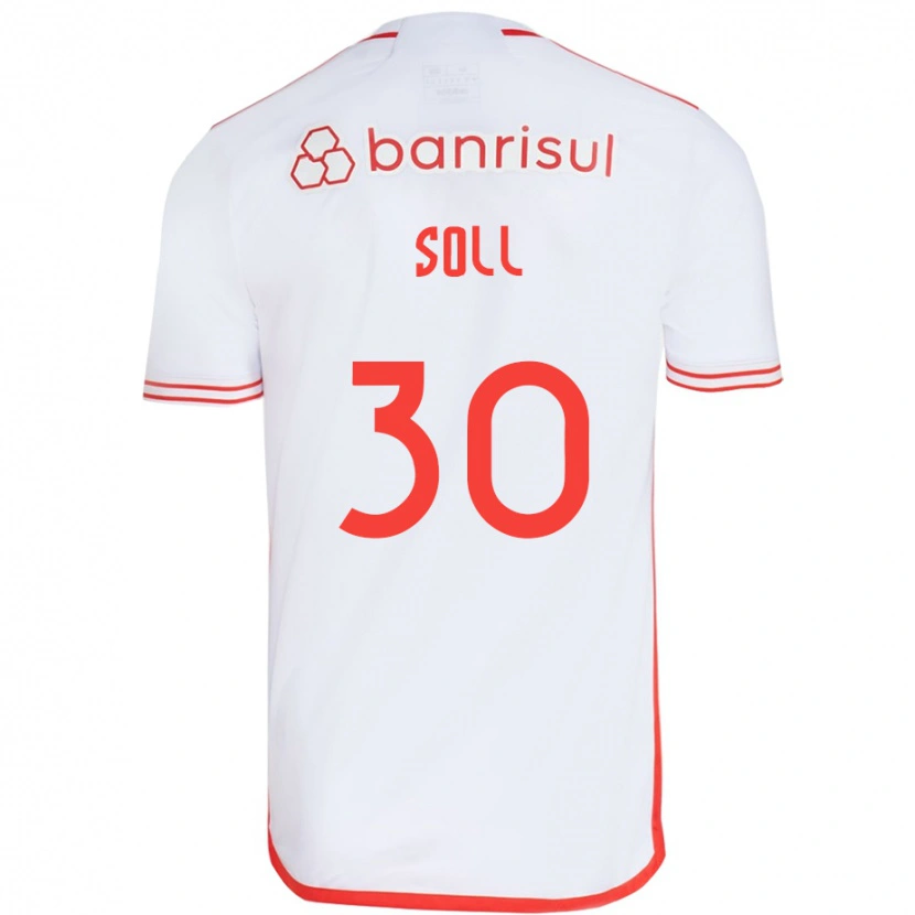 DanxenレディースSoll#30ホワイト レッドアウェイシャツ2025/26ジャージーユニフォーム