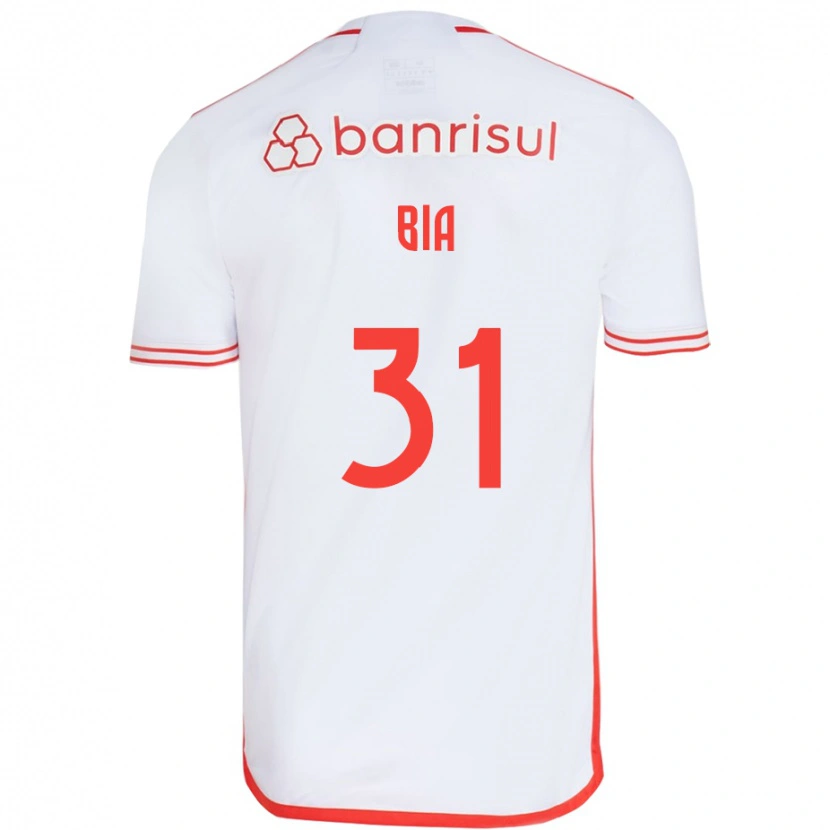DanxenレディースBia#31ホワイト レッドアウェイシャツ2025/26ジャージーユニフォーム