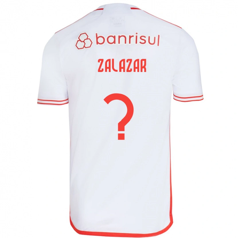 DanxenレディースMaxi Zalazar#0ホワイト レッドアウェイシャツ2025/26ジャージーユニフォーム