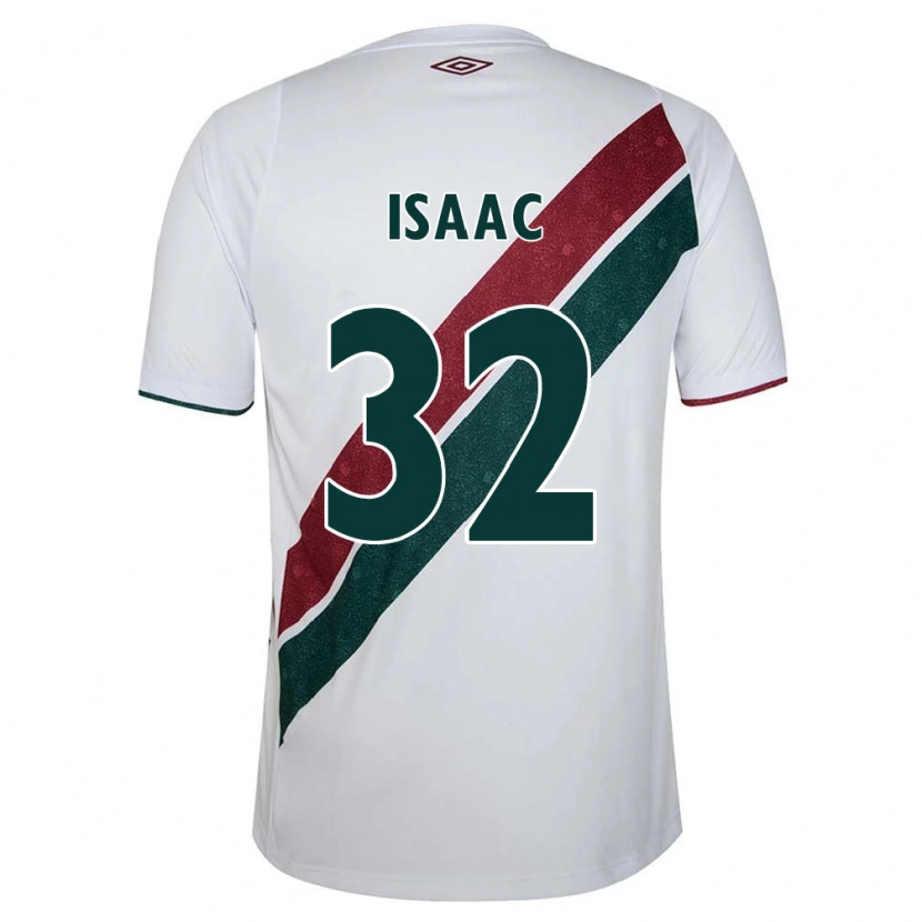 DanxenレディースIsaac#32ホワイト グリーン マルーンアウェイシャツ2025/26ジャージーユニフォーム