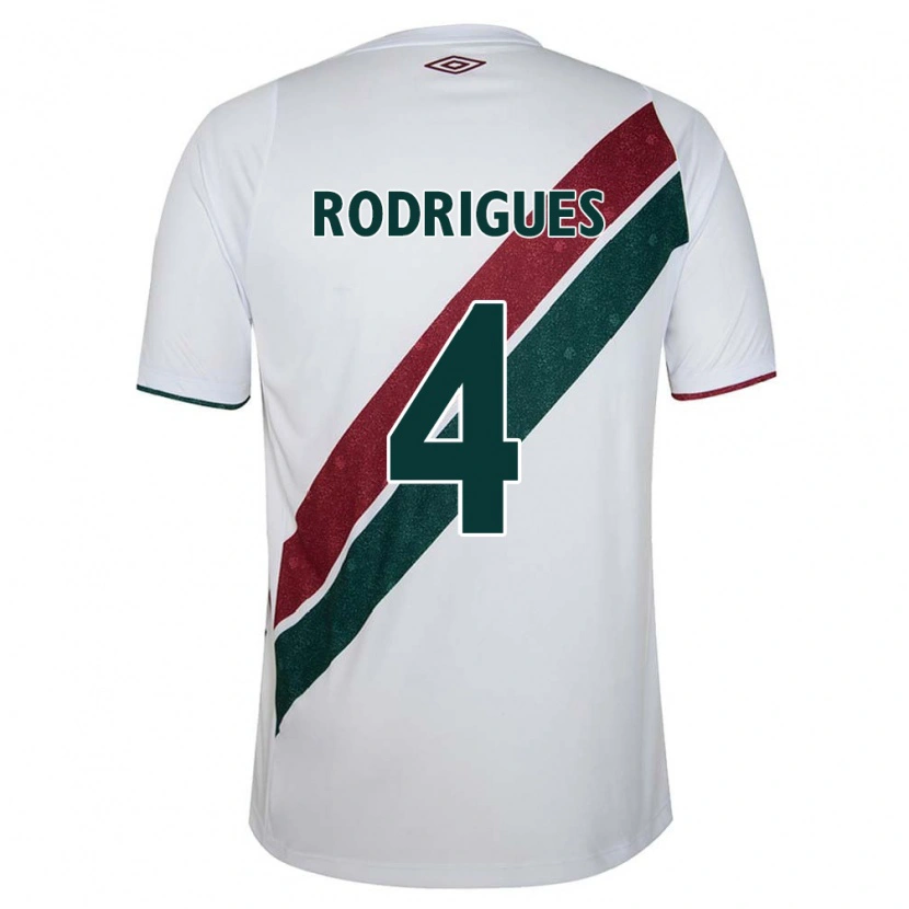 DanxenレディースNath Rodrigues#4ホワイト グリーン マルーンアウェイシャツ2025/26ジャージーユニフォーム