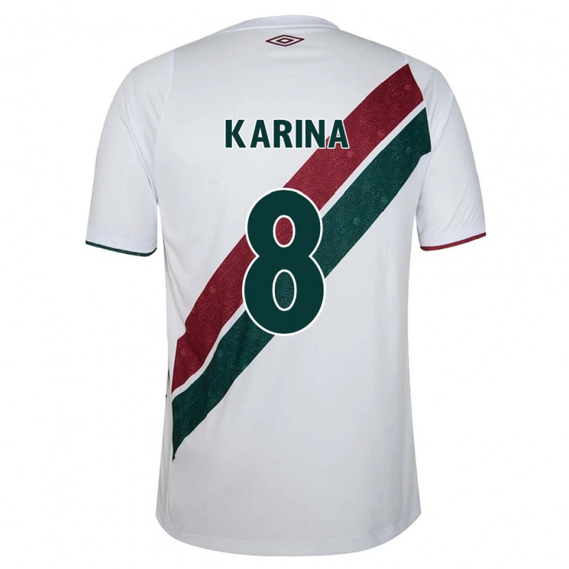 DanxenレディースKarina#8ホワイト グリーン マルーンアウェイシャツ2025/26ジャージーユニフォーム