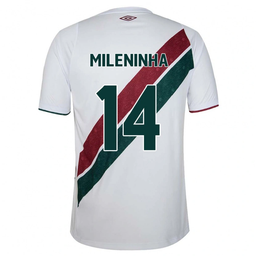 DanxenレディースMileninha#14ホワイト グリーン マルーンアウェイシャツ2025/26ジャージーユニフォーム