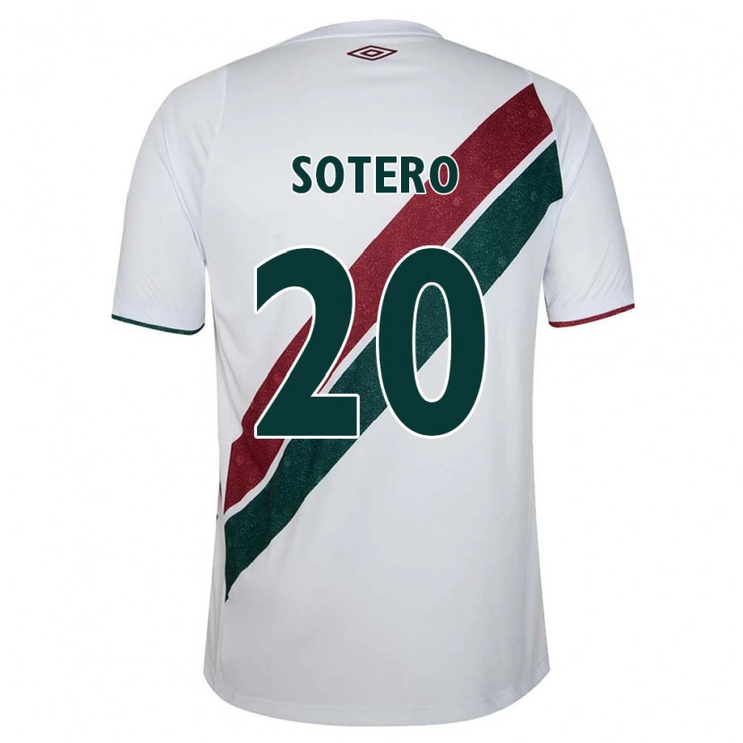 Danxenレディースカミラ・モライス・ソテロ#20ホワイト グリーン マルーンアウェイシャツ2025/26ジャージーユニフォーム