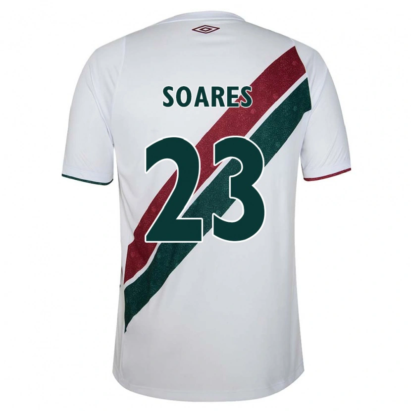 DanxenレディースDani Soares#23ホワイト グリーン マルーンアウェイシャツ2025/26ジャージーユニフォーム