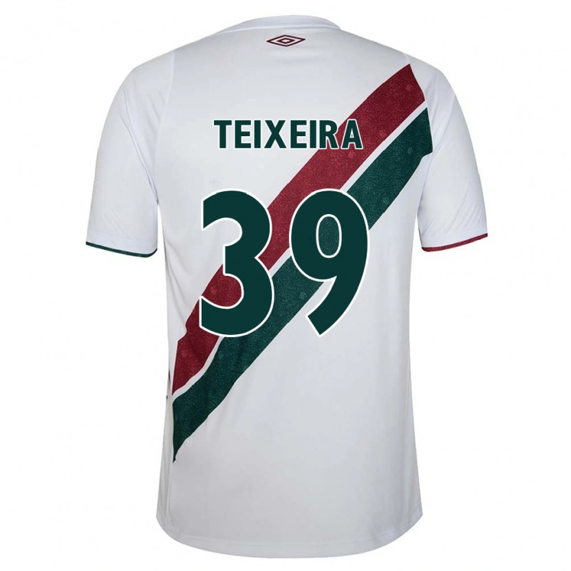 Danxenレディースガブリエル・テイシェイラ#39ホワイト グリーン マルーンアウェイシャツ2025/26ジャージーユニフォーム