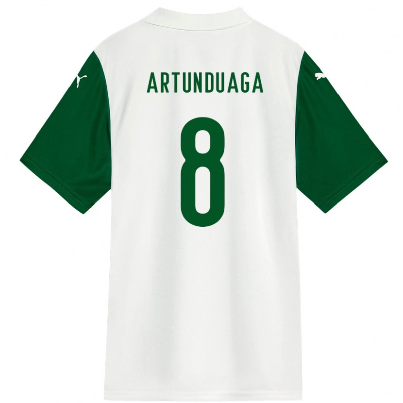 DanxenレディースGrover Artunduaga#8ホワイト グリーンアウェイシャツ2025/26ジャージーユニフォーム