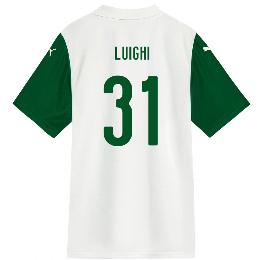 DanxenレディースLuighi#31ホワイト グリーンアウェイシャツ2025/26ジャージーユニフォーム