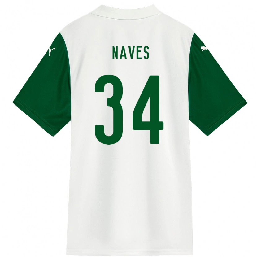 DanxenレディースNaves#34ホワイト グリーンアウェイシャツ2025/26ジャージーユニフォーム