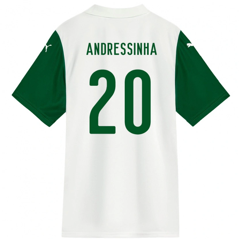 Danxenレディースアンドレシーニャ#20ホワイト グリーンアウェイシャツ2025/26ジャージーユニフォーム