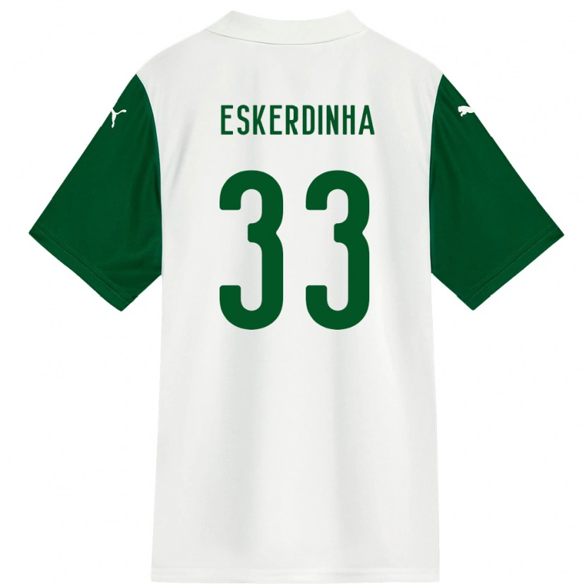 DanxenレディースEskerdinha#33ホワイト グリーンアウェイシャツ2025/26ジャージーユニフォーム