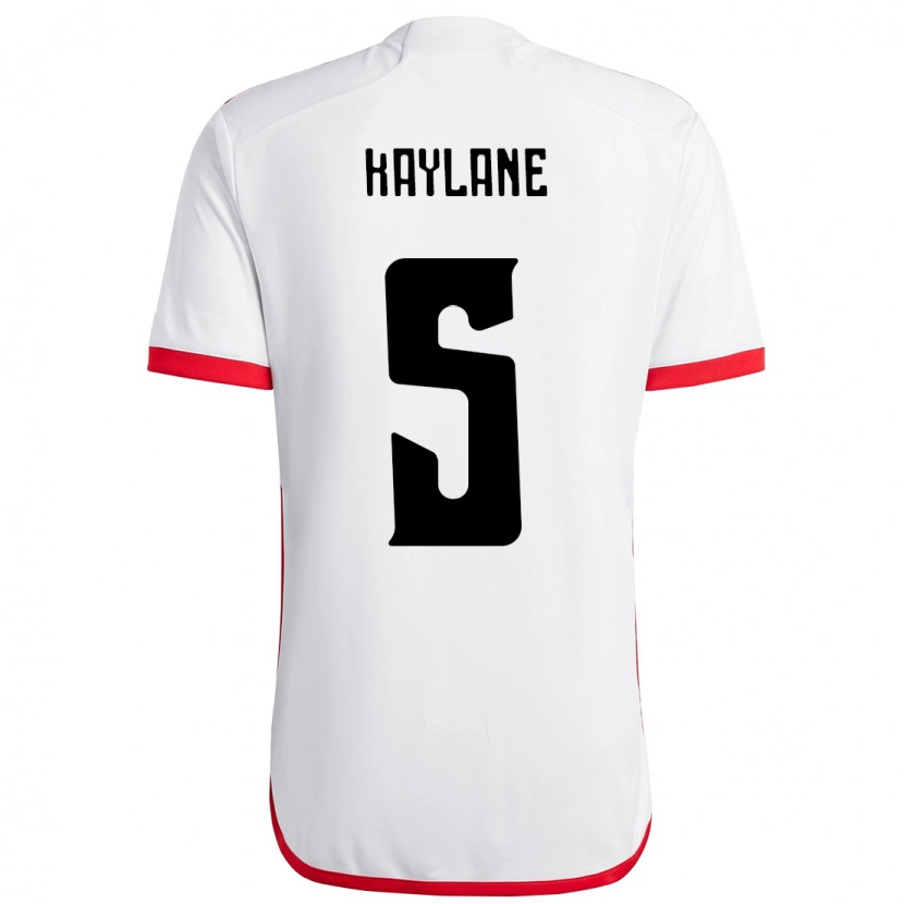 DanxenレディースKaylane#5ホワイト レッドアウェイシャツ2025/26ジャージーユニフォーム