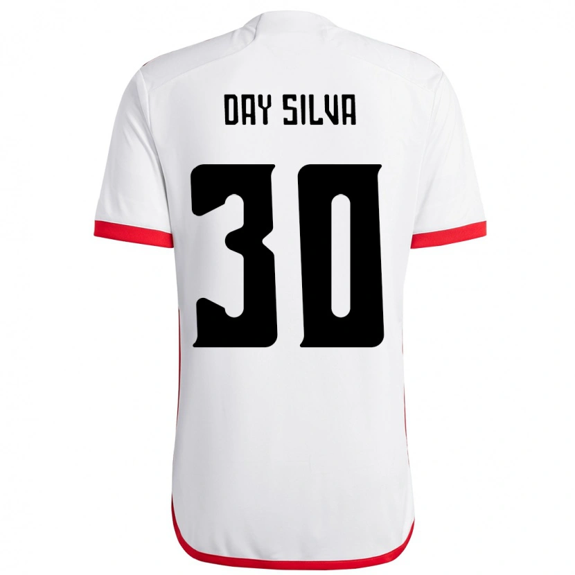 Danxenレディースデイ・シルバ#30ホワイト レッドアウェイシャツ2025/26ジャージーユニフォーム