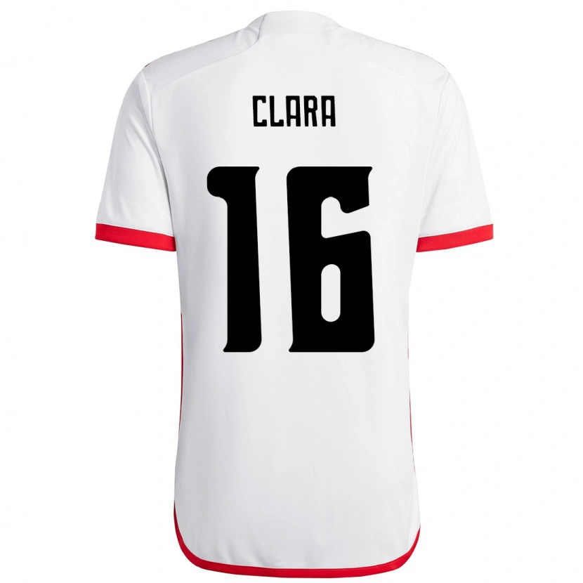 DanxenレディースAna Clara#16ホワイト レッドアウェイシャツ2025/26ジャージーユニフォーム