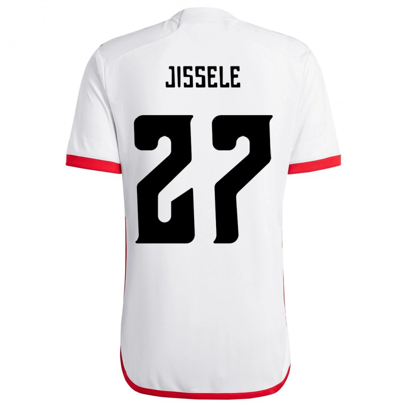 DanxenレディースJissele#27ホワイト レッドアウェイシャツ2025/26ジャージーユニフォーム