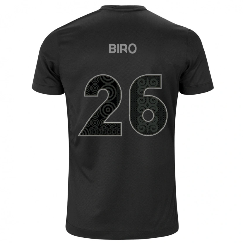 DanxenレディースBiro#26ブラック ホワイトアウェイシャツ2025/26ジャージーユニフォーム