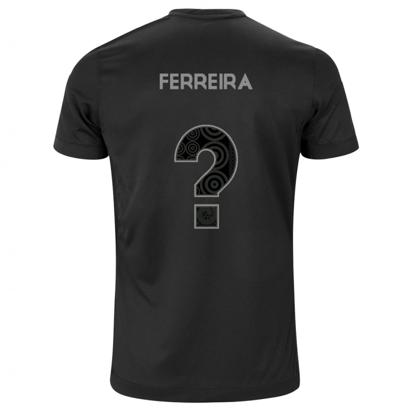DanxenレディースAlan Ferreira#0ブラック ホワイトアウェイシャツ2025/26ジャージーユニフォーム