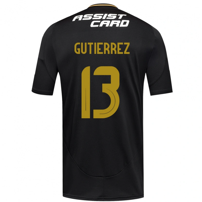 Danxenレディースブルーノ・グティエレス#13ブラック ホワイトアウェイシャツ2025/26ジャージーユニフォーム