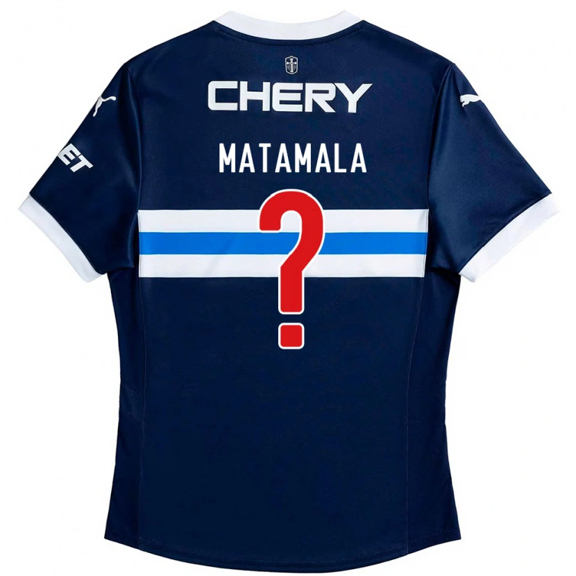 DanxenレディースCamilo Matamala#0ロイヤルブルー ホワイトアウェイシャツ2025/26ジャージーユニフォーム