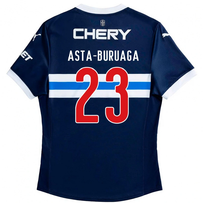 DanxenレディースTomás Asta-Buruaga#23ロイヤルブルー ホワイトアウェイシャツ2025/26ジャージーユニフォーム