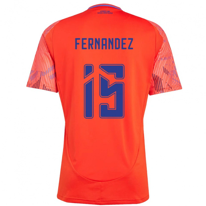 Danxenレディースビセンテ・フェルナンデス#15オレンジ レッドアウェイシャツ2025/26ジャージーユニフォーム