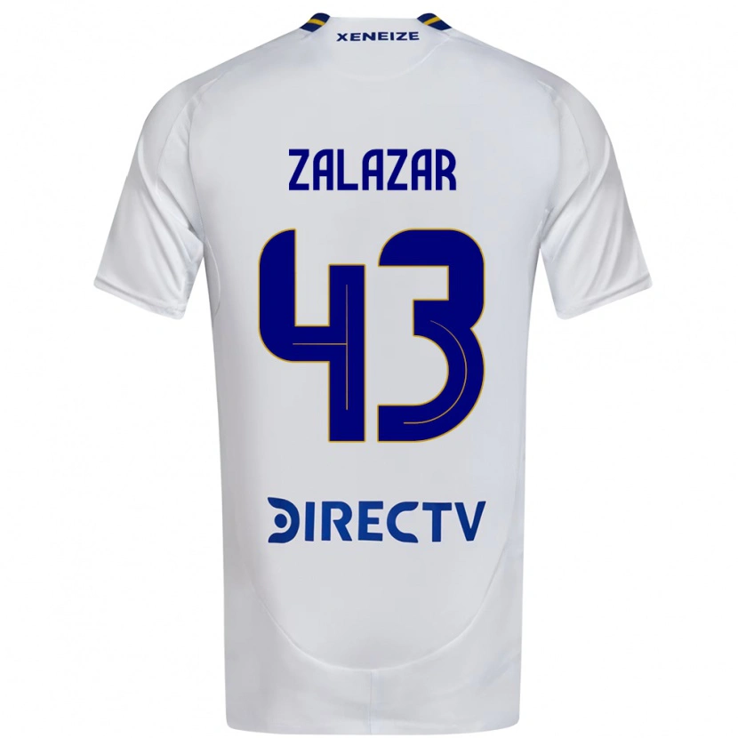 DanxenレディースMaximiliano Zalazar#43ホワイト ブルーアウェイシャツ2025/26ジャージーユニフォーム