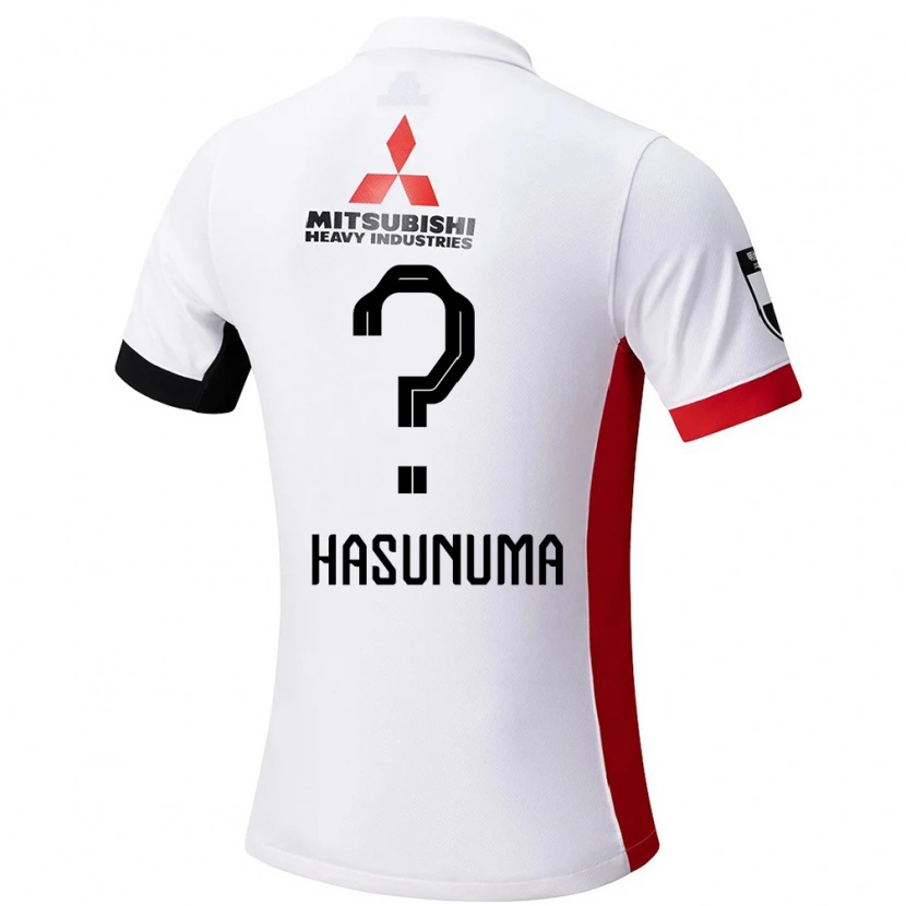 DanxenレディースShunsuke Hasunuma#0ホワイト ブラックアウェイシャツ2025/26ジャージーユニフォーム