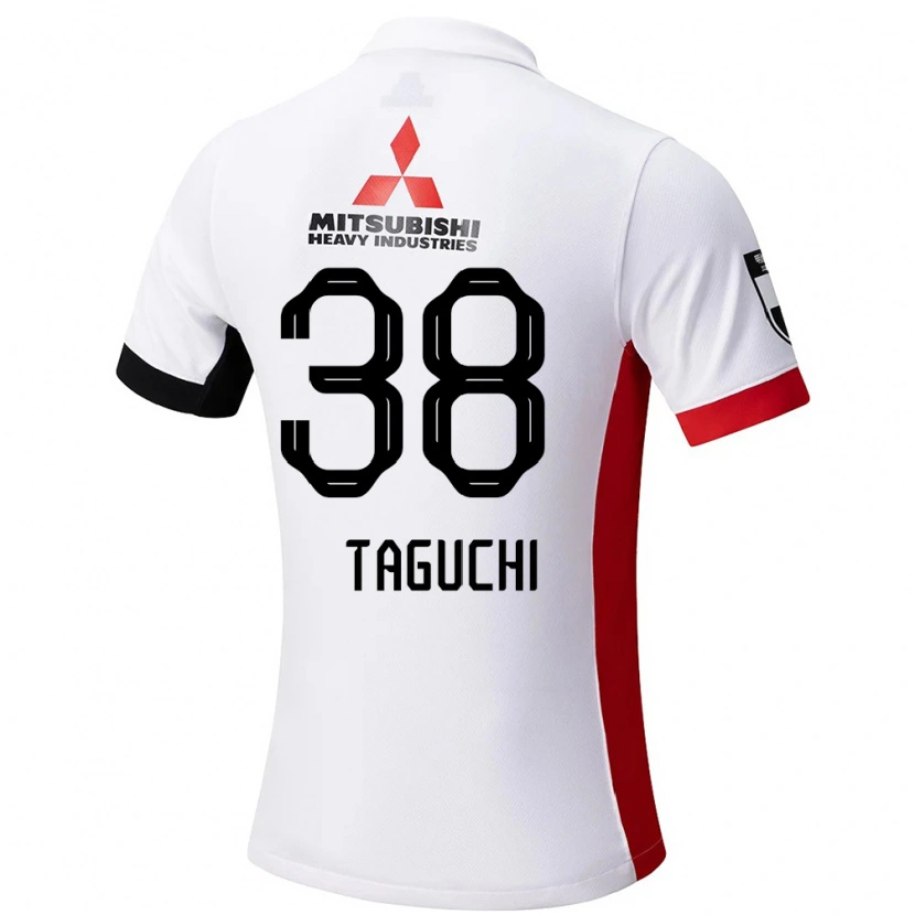 DanxenレディースKeita Taguchi#38ホワイト ブラックアウェイシャツ2025/26ジャージーユニフォーム