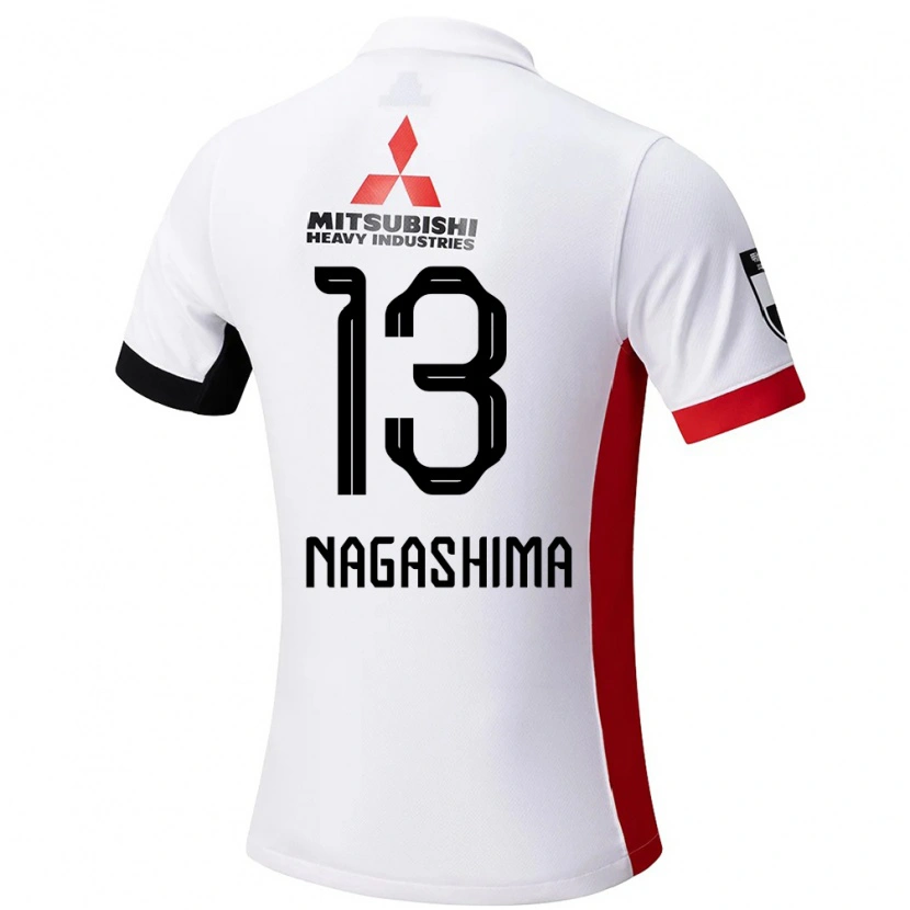 DanxenレディースReina Nagashima#13ホワイト ブラックアウェイシャツ2025/26ジャージーユニフォーム