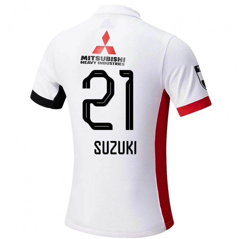 DanxenレディースSawako Suzuki#21ホワイト ブラックアウェイシャツ2025/26ジャージーユニフォーム