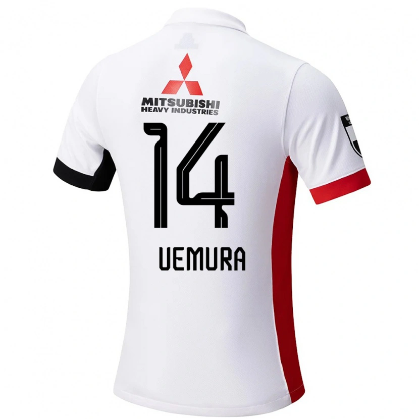 Danxenレディース上村松篁#14ホワイト ブラックアウェイシャツ2025/26ジャージーユニフォーム