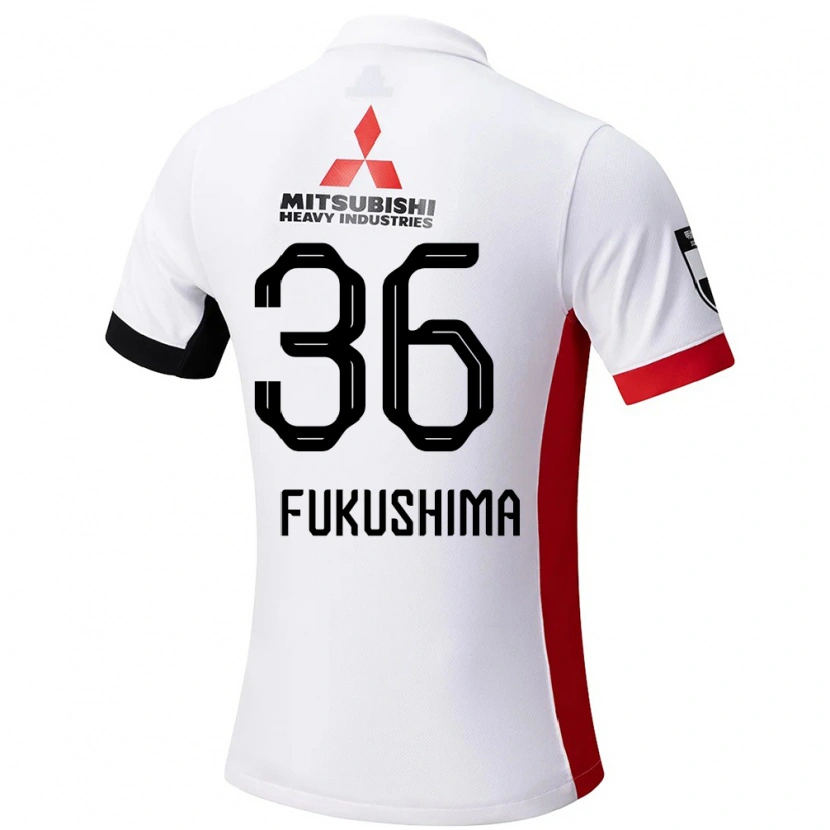 Danxenレディース福島竜弥#36ホワイト ブラックアウェイシャツ2025/26ジャージーユニフォーム