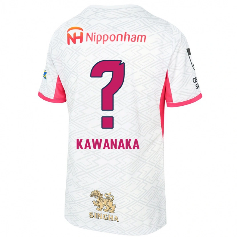 DanxenレディースAoto Kawanaka#0ホワイト サクラピンクアウェイシャツ2025/26ジャージーユニフォーム