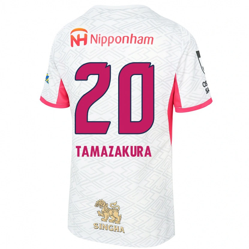 DanxenレディースKotono Tamazakura#20ホワイト サクラピンクアウェイシャツ2025/26ジャージーユニフォーム