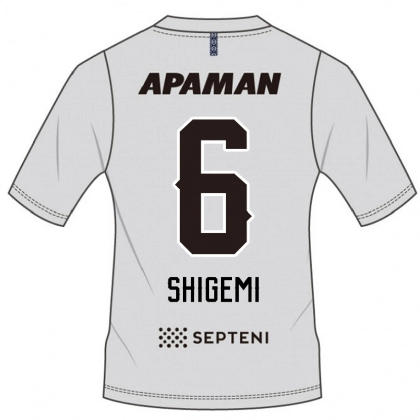 Danxenレディース重見柾斗#6ライトグレーアウェイシャツ2025/26ジャージーユニフォーム