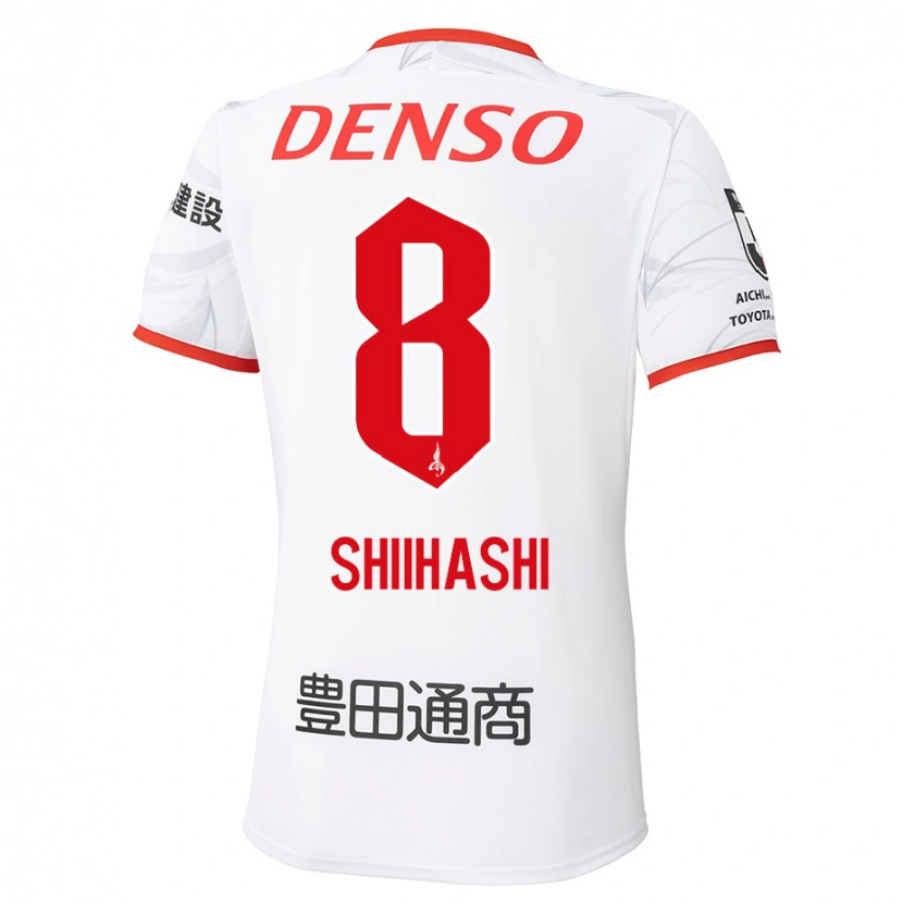 Danxenレディース椎橋慧也#8ホワイト レッドアウェイシャツ2025/26ジャージーユニフォーム
