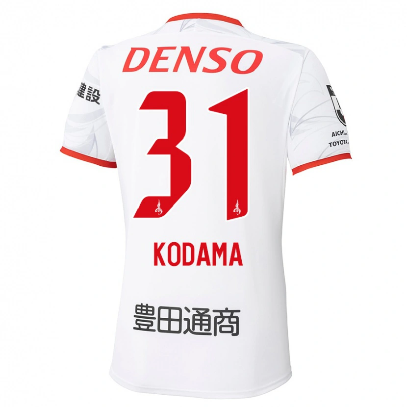 Danxenレディース児玉 剛#31ホワイト レッドアウェイシャツ2025/26ジャージーユニフォーム