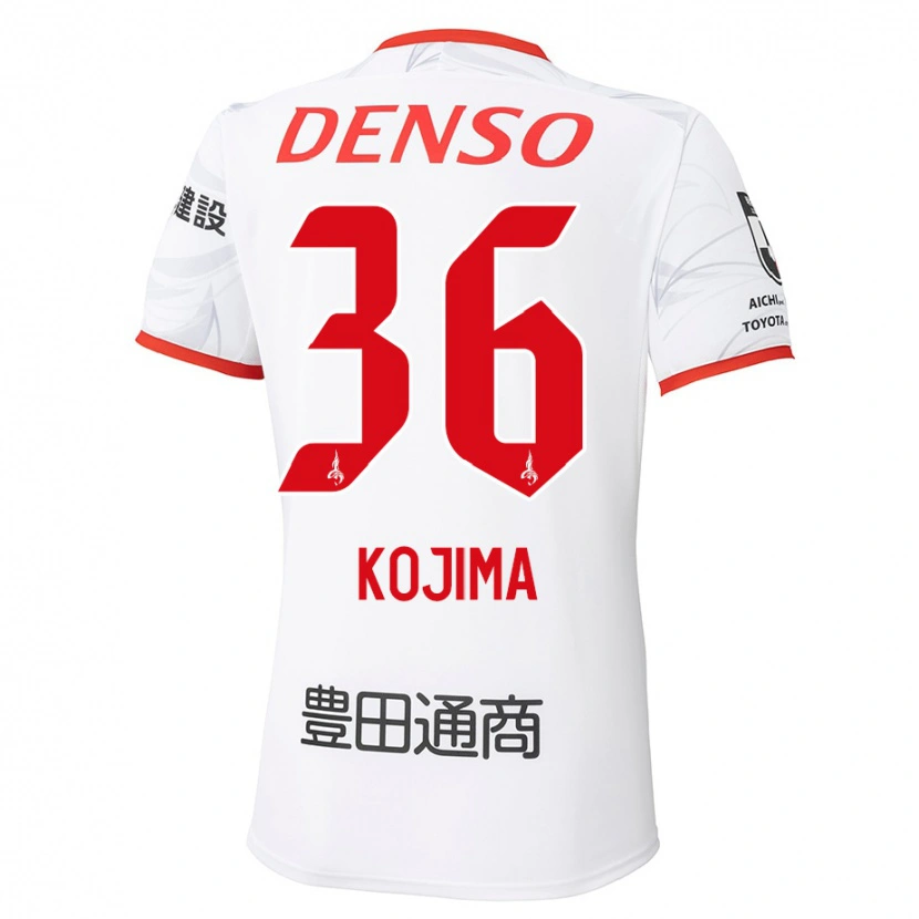 DanxenレディースAoto Kojima#36ホワイト レッドアウェイシャツ2025/26ジャージーユニフォーム