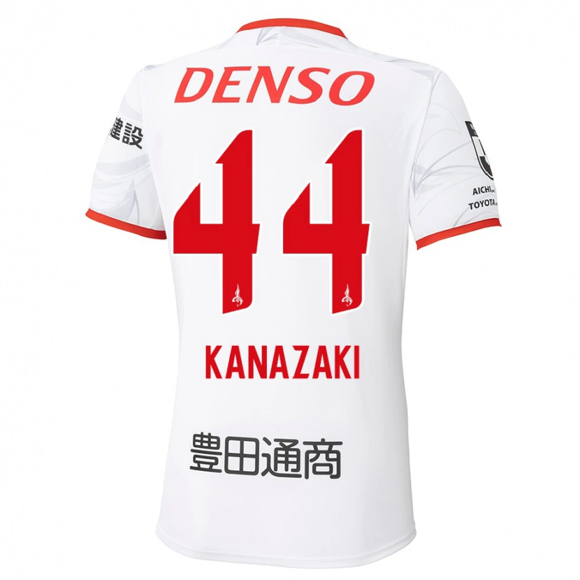 Danxenレディース金崎夢生#44ホワイト レッドアウェイシャツ2025/26ジャージーユニフォーム