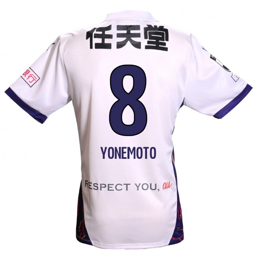 Danxenレディース米本 拓司#8ホワイト パープル ブラックアウェイシャツ2025/26ジャージーユニフォーム